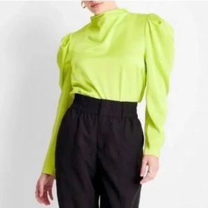 Beautiful bright green blouse
